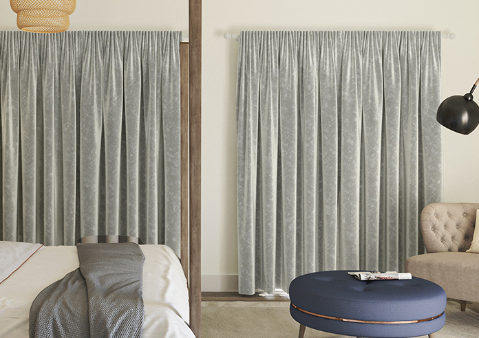 Caen Chenille, Old Silver - Made to Measure Curtains - Image 7